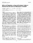 Research paper thumbnail of Effects of thrombin on steroid-modulated cultured endometrial stromal cell fibrinolytic potential