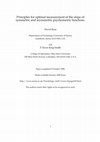 Research paper thumbnail of Principles for optimal measurement of the slope of symmetric and asymmetric psychometric functions