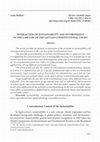 Research paper thumbnail of Interaction of Sustainability and Environment in the Case Law of the Latvian Constitutional Court