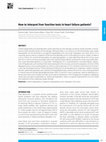 Research paper thumbnail of How to interpret liver function tests in heart failure patients?