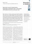 Research paper thumbnail of Monocyte count-to-high-density lipoprotein-cholesterol ratio is associated with abdominal aortic aneurysm size