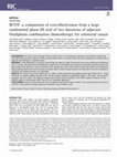 Research paper thumbnail of SCOT: a comparison of cost-effectiveness from a large randomised phase III trial of two durations of adjuvant Oxaliplatin combination chemotherapy for colorectal cancer