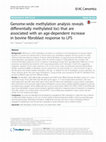 Research paper thumbnail of Genome-wide methylation analysis reveals differentially methylated loci that are associated with an age-dependent increase in bovine fibroblast response to LPS