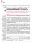 Research paper thumbnail of 3 versus 6 months of adjuvant oxaliplatin-fluoropyrimidine combination therapy for colorectal cancer (SCOT): an international, randomised, phase 3, non-inferiority trial