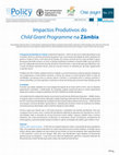 Research paper thumbnail of Impactos Produtivos do Child Grant Programme na Zâmbia