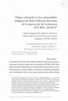 Research paper thumbnail of Daños colaterales en las comunidades indígenas de Baja California derivados de la inejecución de la sentencia SUP-REC-28/2019*