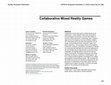 Research paper thumbnail of Collaborative Mixed Reality Games