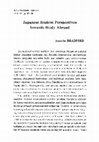 Research paper thumbnail of Japanese Student Perspectives towards Study Abroad