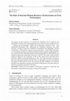 Research paper thumbnail of The Role of Internal Human Resource Orchestration on Firm Performance