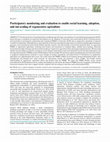 Research paper thumbnail of Participatory monitoring and evaluation to enable social learning, adoption, and out-scaling of regenerative agriculture