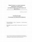 Research paper thumbnail of Mark Tushnet e as Assim Chamadas Dimensões ("Gerações") Dos Direitos Humanos e Fundamentais: Breves Notas