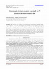 Research paper thumbnail of Determinants of return on assets -case study on PT. Indofood CBP Sukses Makmur Tbk