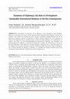 Research paper thumbnail of Dynamics of Diplomacy Key Role in Development Sustainable International Relations in the Era Contemporary