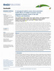 Research paper thumbnail of A conceptual model to assess stress‐associated health effects of multiple ecosystem services degraded by disaster events in the Gulf of Mexico and elsewhere