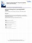 Research paper thumbnail of Review of Giving and Taking Voice in Learning Disabled Theatre