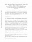 Research paper thumbnail of On the capacities of bipartite hamiltonians and unitary gates