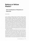 Research paper thumbnail of Reduce or Refuse Plastic? The Contribution of Pesantren in Pasuruan