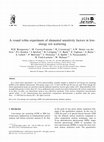 Research paper thumbnail of A round robin experiment of elemental sensitivity factors in low-energy ion scattering