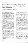 Research paper thumbnail of Contrast Echocardiography for Diagnosis of Pulmonary Arteriovenous Fistula Late After Glenn Anastomosis