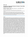 Research paper thumbnail of A Comparison of Hydrocarbon Extraction Techniques: Trying to Make a Mountain from a Mole Hill