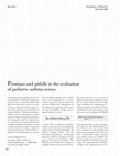 Research paper thumbnail of Promises and pitfalls in the evaluation of pediatric asthma scores