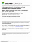 Research paper thumbnail of A Conceptual Model for Rehabilitation of Puna Grassland Social-Ecological Systems