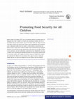 Research paper thumbnail of Promoting Food Security for All Children