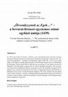 Research paper thumbnail of "Örvendezzenek az Egek..."- a ferrarai-firenzei egyetemes zsinat egyházi úniója (1439), Belvedere Meridionale 2020/1.