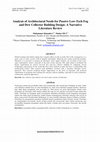 Research paper thumbnail of Analysis of Architectural Needs for Passive Low-Tech Fog and Dew Collector Building Design: A Narrative Literature Review