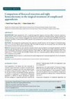 Research paper thumbnail of Comparison of ileocecal resection and right hemicolectomy in the surgical treatment of complicated appendicitis