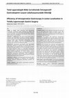 Research paper thumbnail of Efficiency of Intraoperative Gastroscopy in Lesion Localization in Totally Laparoscopic Gastric Surgery