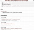 Research paper thumbnail of B. Ligorio, Panel "Machiavelli and Politics Revisited", Renaissance Society of America, Chicago 21-24 march 2024.