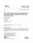 Research paper thumbnail of Five Combined Strategies to Achieve Comprehensive, Effective and Innovative Training in Accessibility and Universal Design. Success Stories in Spain