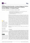 Research paper thumbnail of Sustaining Cultural Genocide-A Look at Indigenous Children in Non-Indigenous Placement and the Place of Judicial Decision Making-A Canadian Example