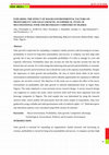 Research paper thumbnail of EXPLORING THE EFFECT OF MACRO-ENVIRONMENTAL FACTORS ON PROFITABILITY AND SALES GROWTH: AN EMPIRICAL STUDY OF MULTINATIONAL FOOD AND BEVERAGES COMPANIES IN NIGERIA