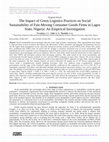 Research paper thumbnail of The Impact of Green Logistics Practices on Social Sustainability of Fast-Moving Consumer Goods Firms in Lagos State, Nigeria: An Empirical Investigation