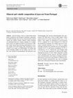 Research paper thumbnail of Mineral and volatile composition of água-mel from Portugal