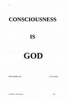 Research paper thumbnail of CONSCIOUSNESS IS GOD