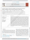 Research paper thumbnail of Statistical analysis of blocking probability and fragmentation based on Markov modeling of elastic spectrum allocation on fiber link