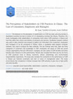 Research paper thumbnail of The Perceptions of Stakeholders on CSR Practices in Ghana: The Case of Consumers, Employees and Managers