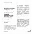 Research paper thumbnail of Discordias categoriales en la literatura sobre la relación entre cine, televisión e historia