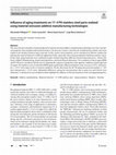 Research paper thumbnail of Influence of aging treatments on 17–4 PH stainless steel parts realized using material extrusion additive manufacturing technologies