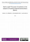 Research paper thumbnail of Myth or gold? The power of aesthetics in the adoption of building integrated photovoltaics (BIPVs)