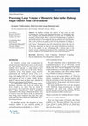 Research paper thumbnail of Processing Large Volume of Biometric Data in the Hadoop Single Cluster Node Environment