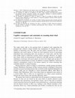 Research paper thumbnail of Cognitive consequences and constraints on reasoning about ritual