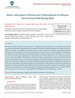 Research paper thumbnail of Binary Adsorption of Phenol and 2-Chlorophenol on Chitosan Derived from Pink Shrimp Shell