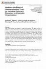 Research paper thumbnail of Modeling the Effect of Multidimensional Trust on Individual Monetary Donations to Charitable Organizations