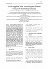 Research paper thumbnail of Halal supply chain: Assessing the Islamic values of the poultry industry