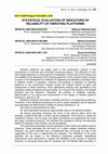 Research paper thumbnail of Statistical Evaluation of Indicators of Reliability of Vibrating Platforms