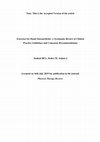 Research paper thumbnail of Exercises for hand osteoarthritis: a systematic review of clinical practice guidelines and consensus recommendations